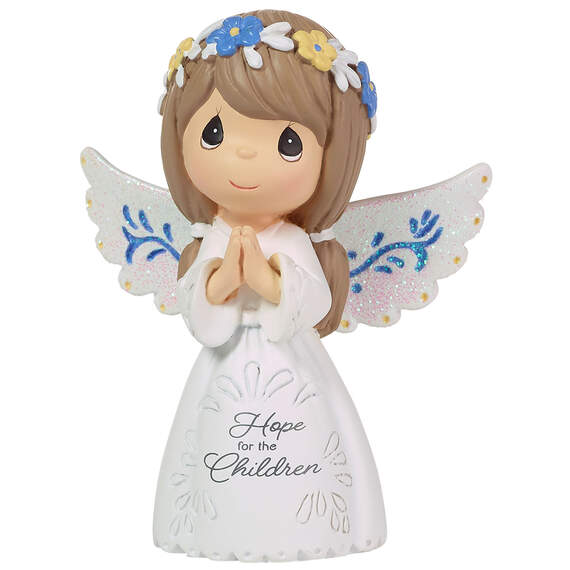 Precious Moments Love Ukraine Mini Angel Figurine, 2.93"