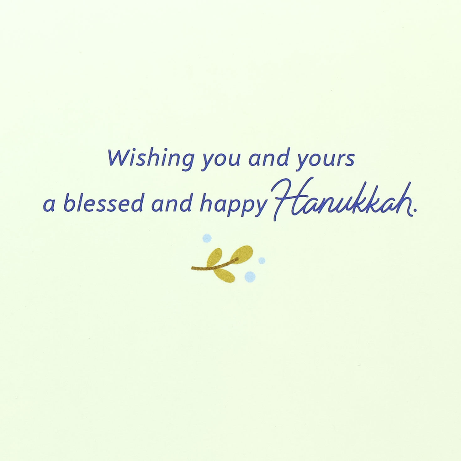 Doves and Olive Branches Hanukkah Card Sentiment image number 2