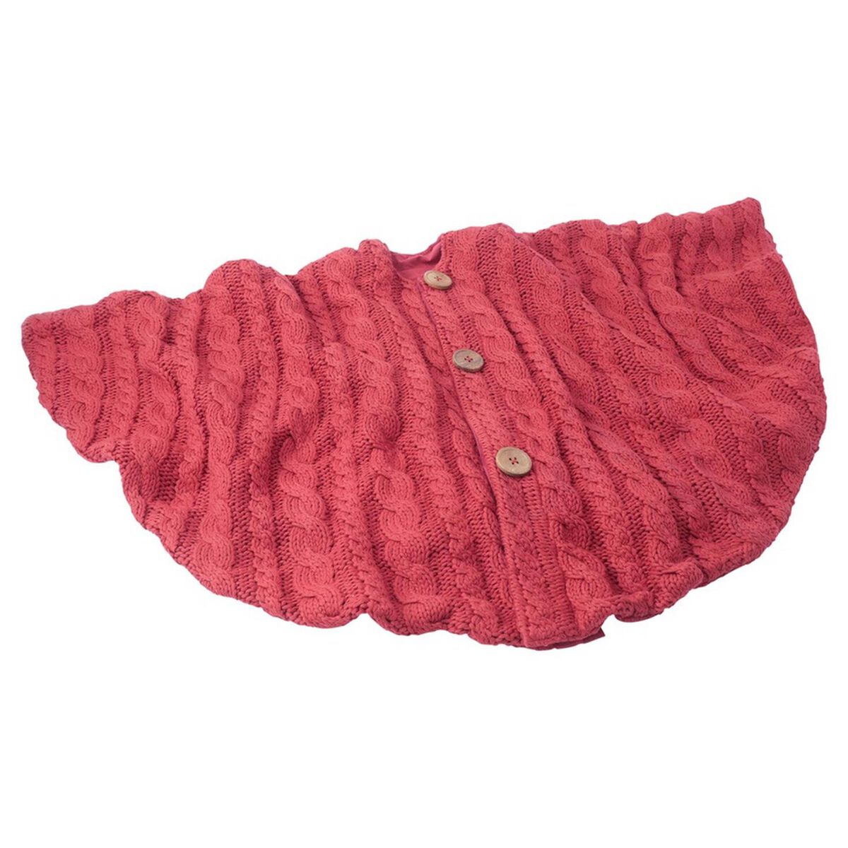 Red Cable Knit Tree Skirt 