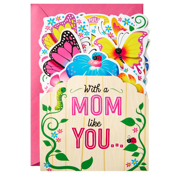 Butterflies and Flowers Musical 3D Pop-Up Mother's Day Card for Mom, , large image number 3