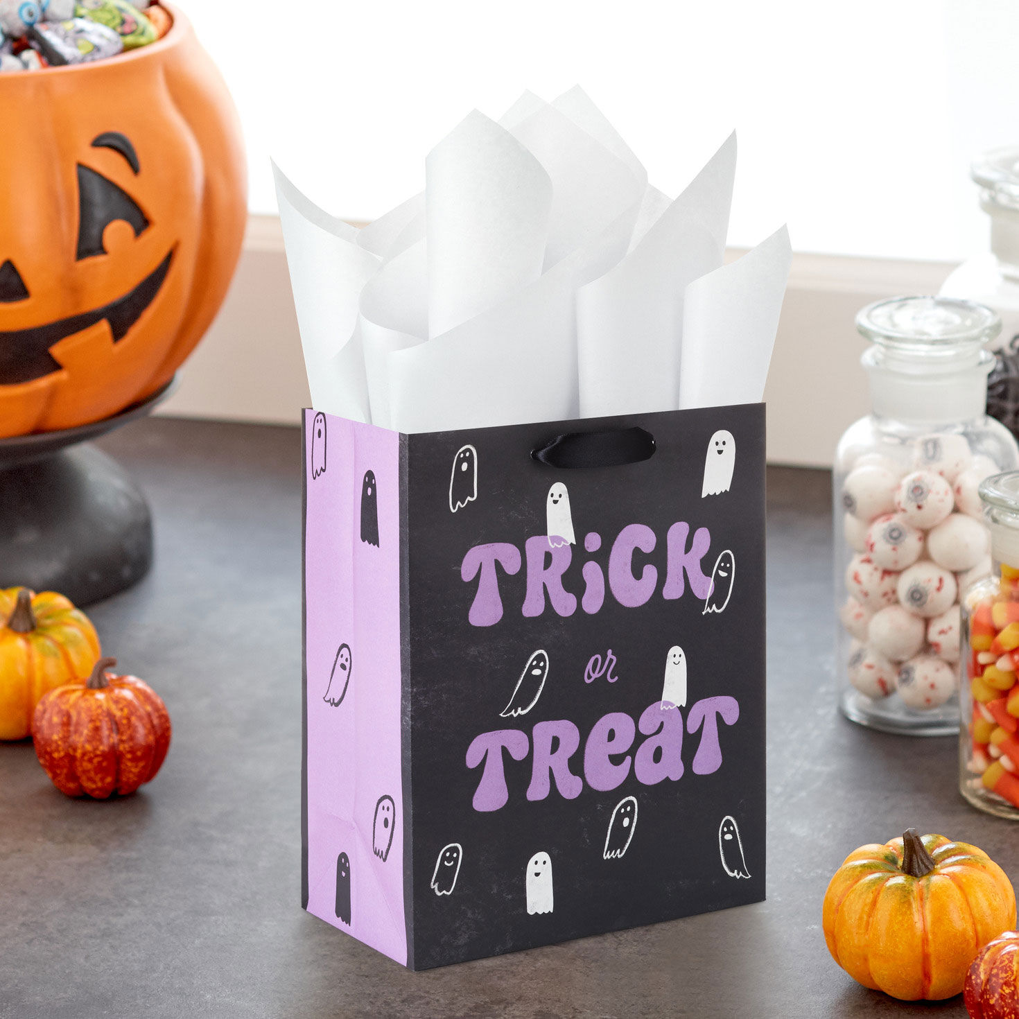 9.6" Trick or Treat Ghosts Medium Halloween Gift Bag for only USD 3.49 | Hallmark