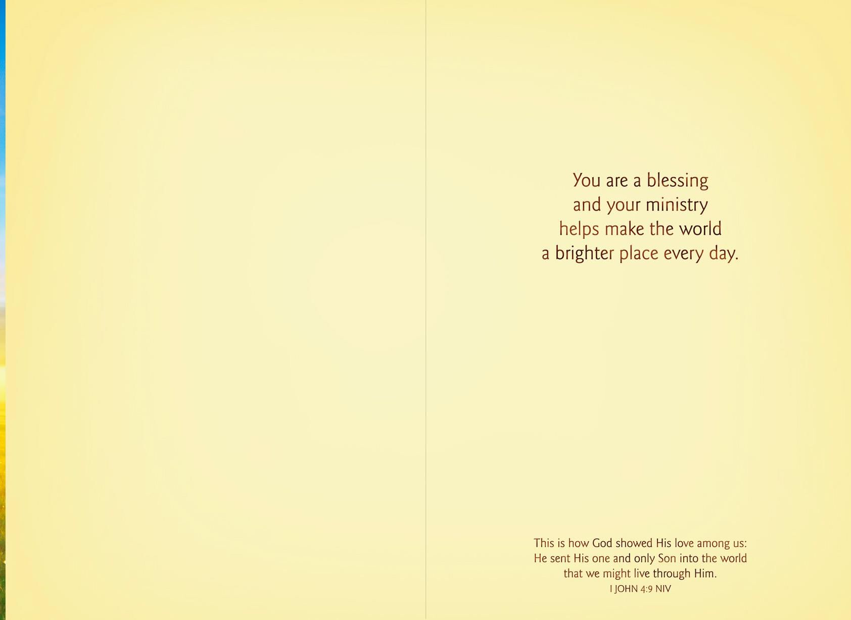 You are a Blessing Religious Clergy Appreciation Card