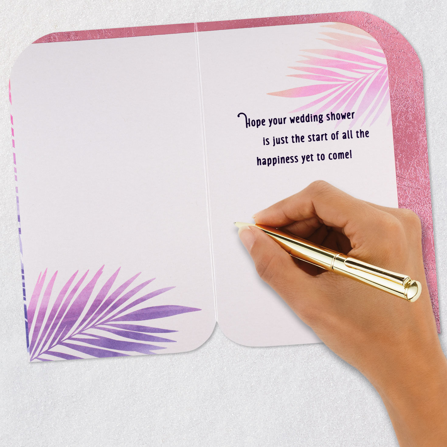 Colorful Leaves Wedding Shower Card  image number 6