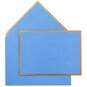 Blue and Gold Border Folded Note Cards, Box of 10, , large image number 1