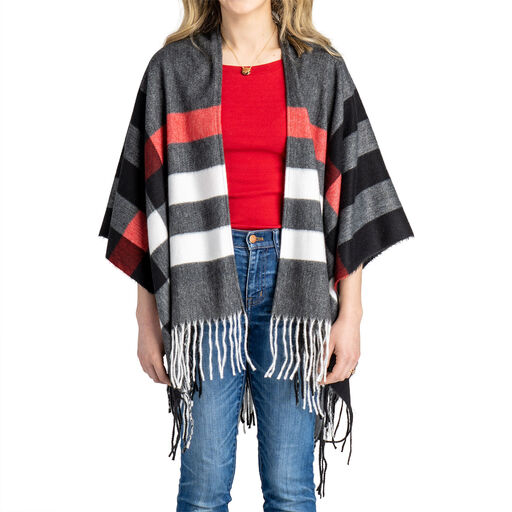 Jack & Missy Gray Plaid Women's Chelsea Wrap, 