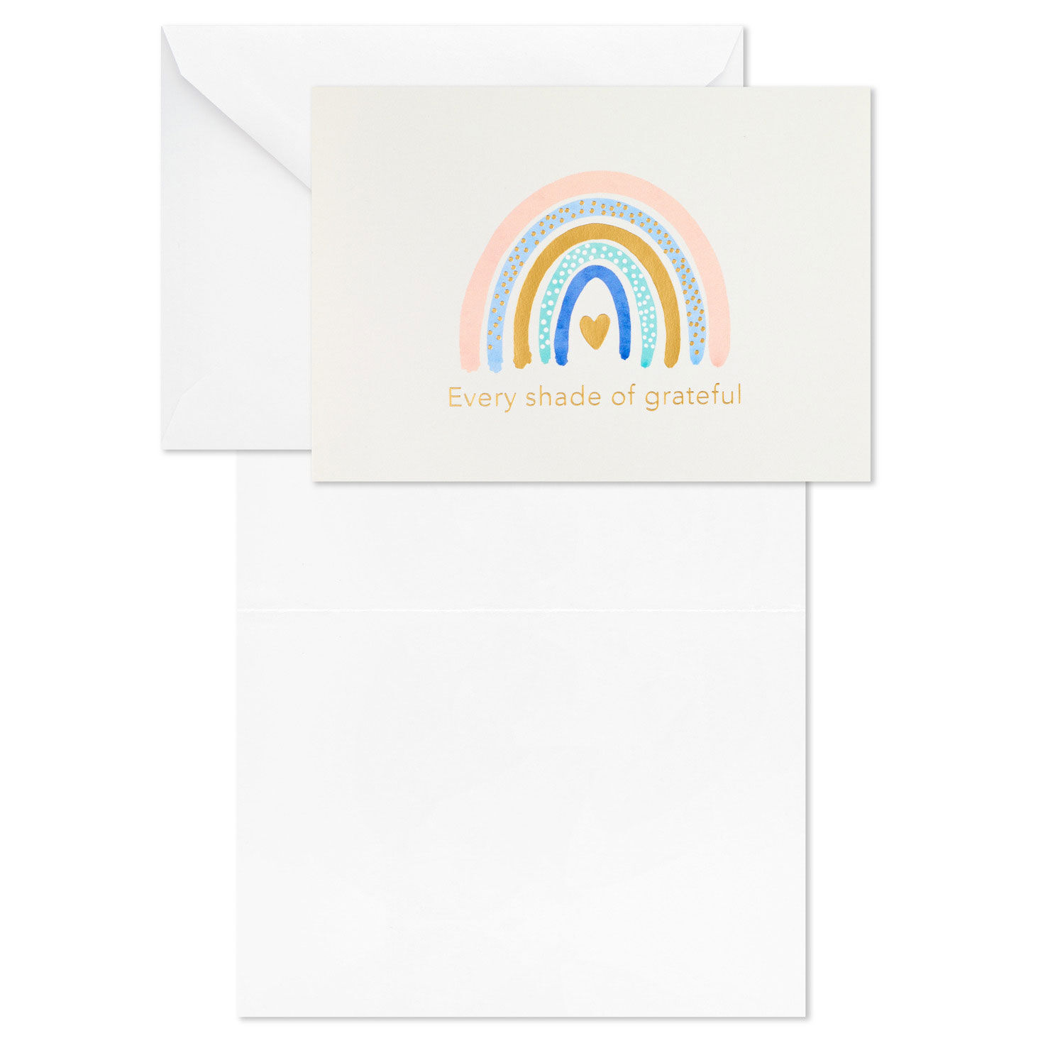 Hearts and Rainbows Assorted Blank Thank-You Notes, Pack of 50, , large image number 4