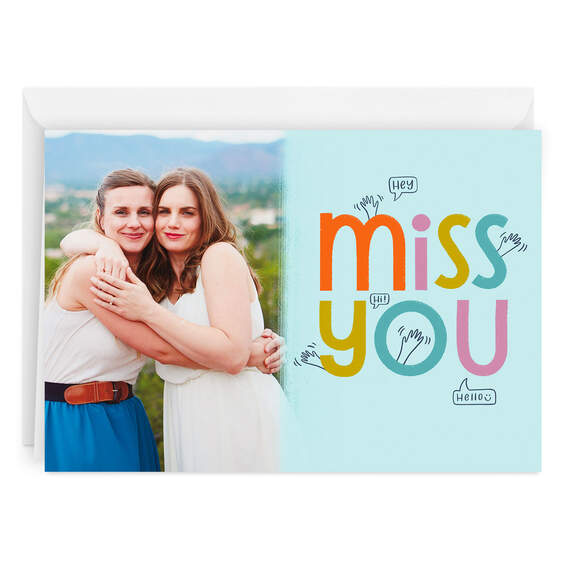 Personalized Miss You Photo Card