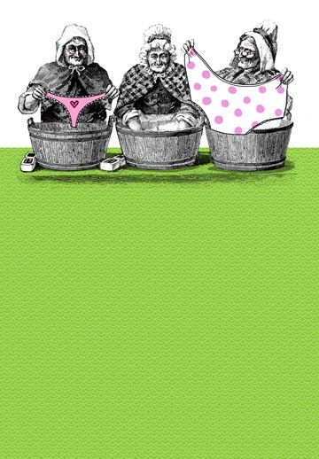 Granny Panties Funny Birthday Card