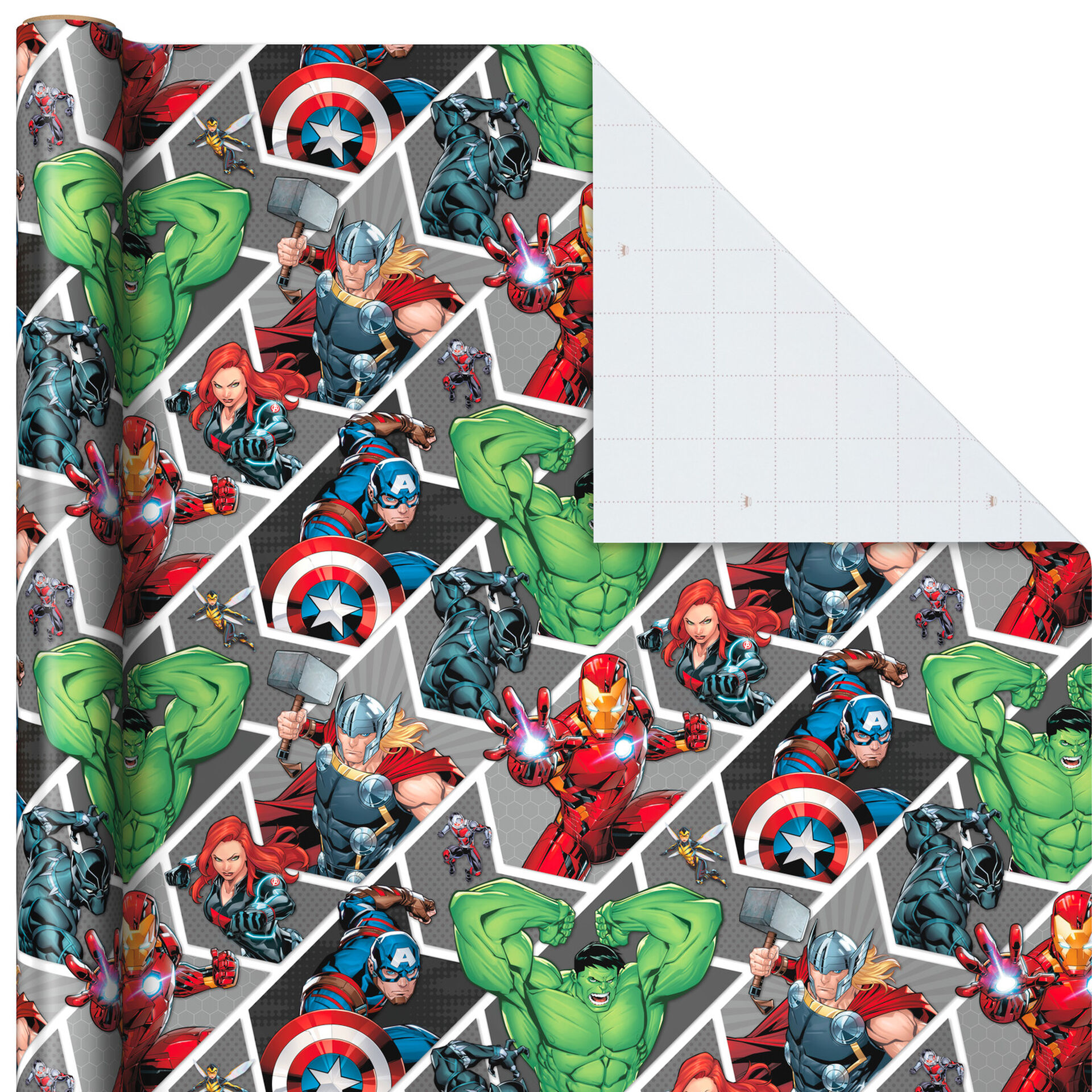 Marvel Avengers in Action Wrapping Paper, 22.5 sq. ft. Wrapping Paper Hallmark
