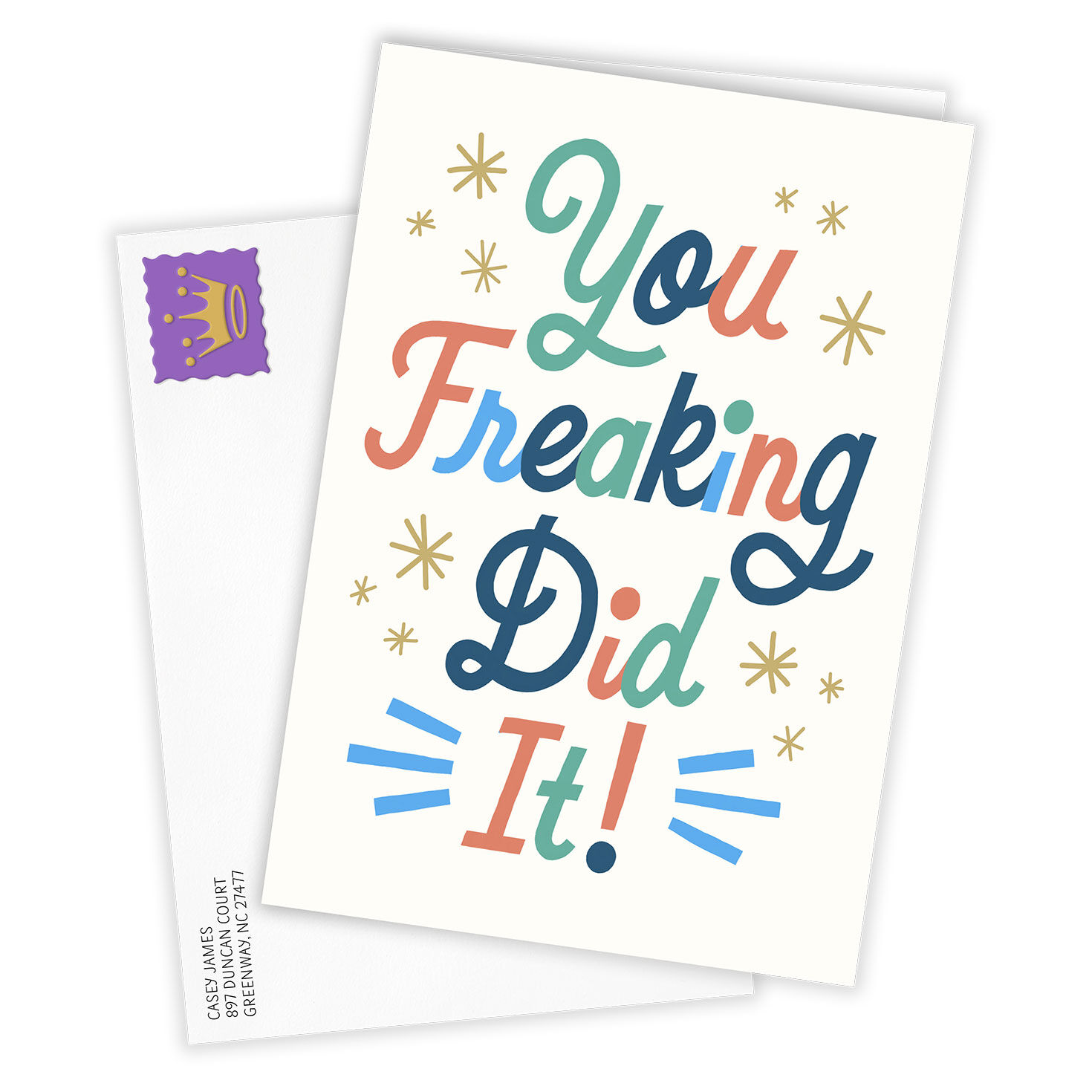 You Freaking Did It Congratulations Photo Card, , large image number 2