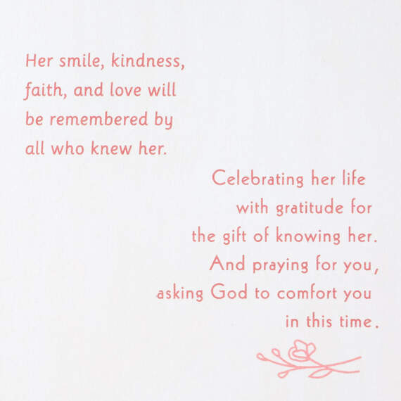 The Gift of Knowing Her Religious Sympathy Card for Loss of Wife, , large image number 2