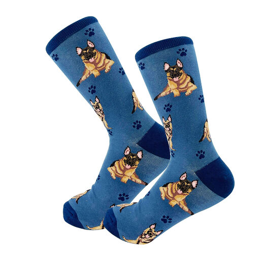 E&S Pets German Shepherd Novelty Crew Socks, 