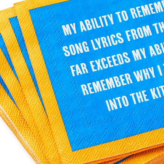 Drinks on Me Song Lyrics Funny Party Napkins, Pack of 20, , large image number 2
