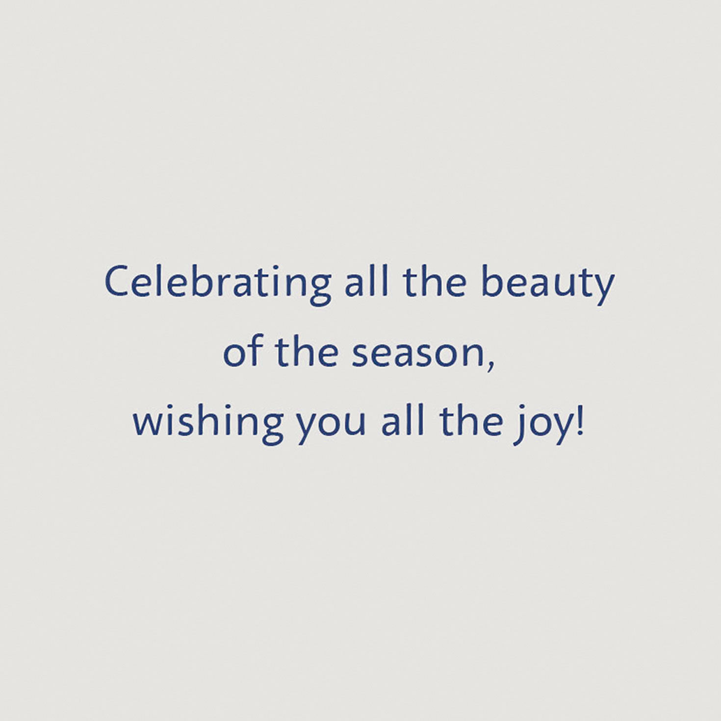 Modern Gold Lettering and Snowflakes on Blue Christmas Card Sentiment image number 2