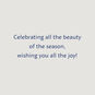 Modern Gold Lettering and Snowflakes on Blue Christmas Card Sentiment image number 2