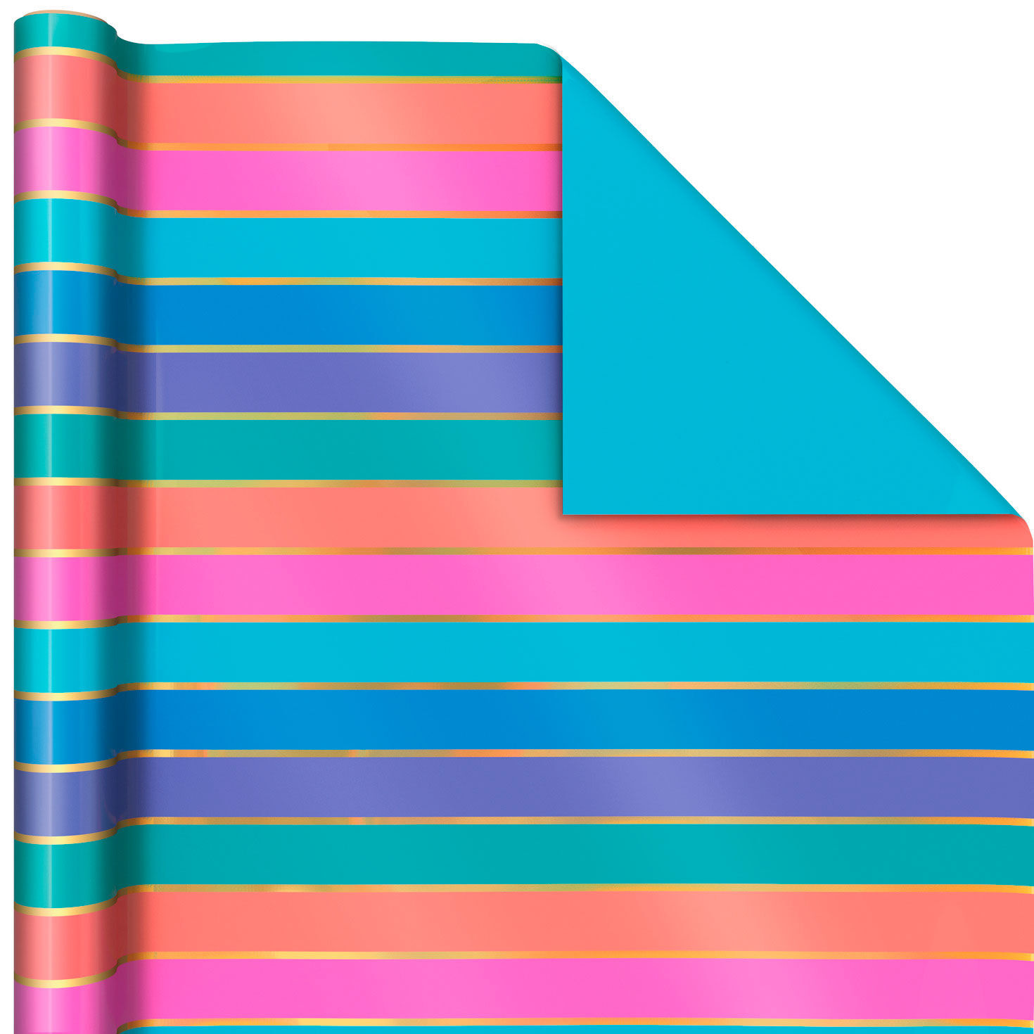 Stripes and Solids 3-Pack Reversible Wrapping Paper, 75 sq. ft. total for only USD 16.99 | Hallmark
