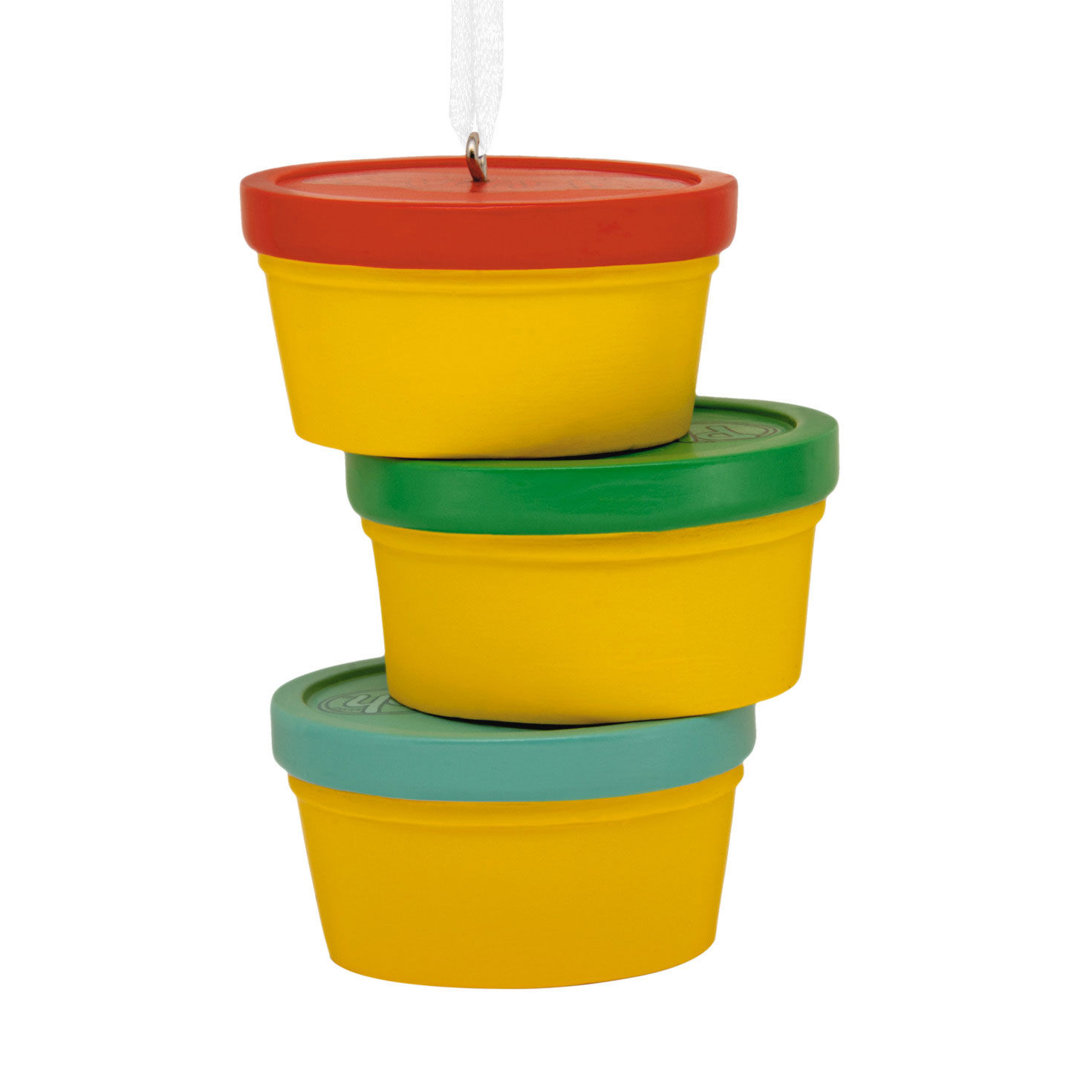 Three Play-Doh Cans Christmas Ornament Back image number 6