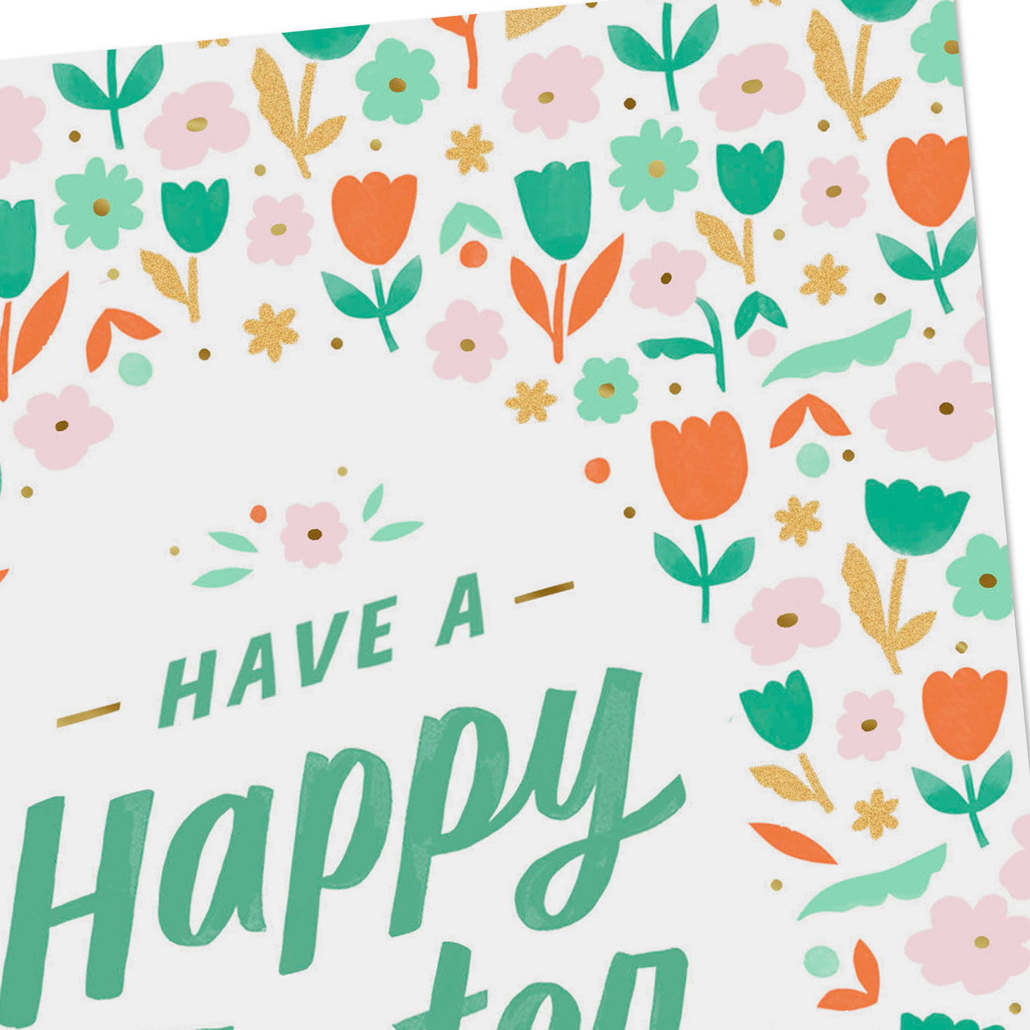 Floral Pattern Easter Card Card Front Detail image number 4
