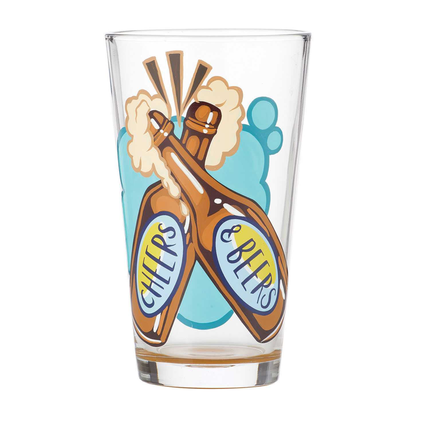 Lolita Cheers and Beers Handpainted Pint Glass, 16 oz.