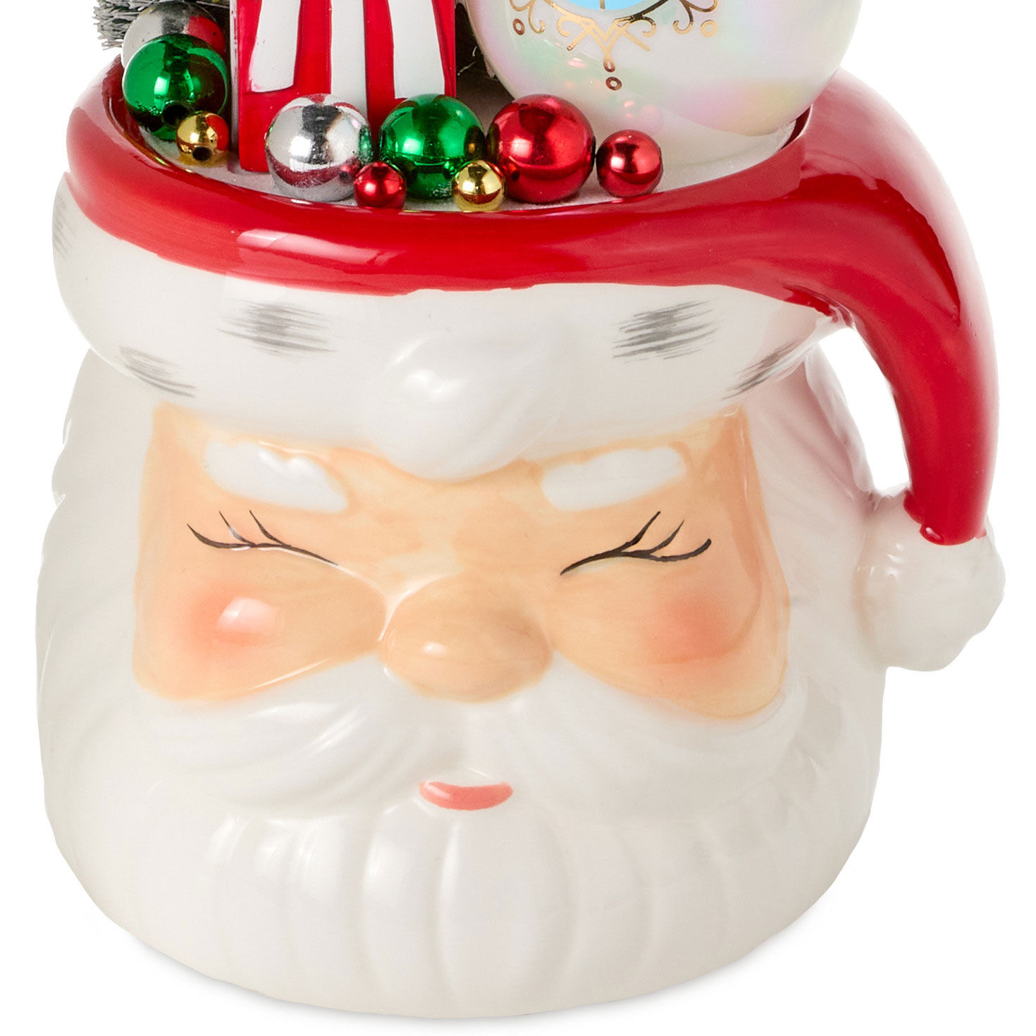 Santa With Tree on His Head Lighted Figurine  image number 5