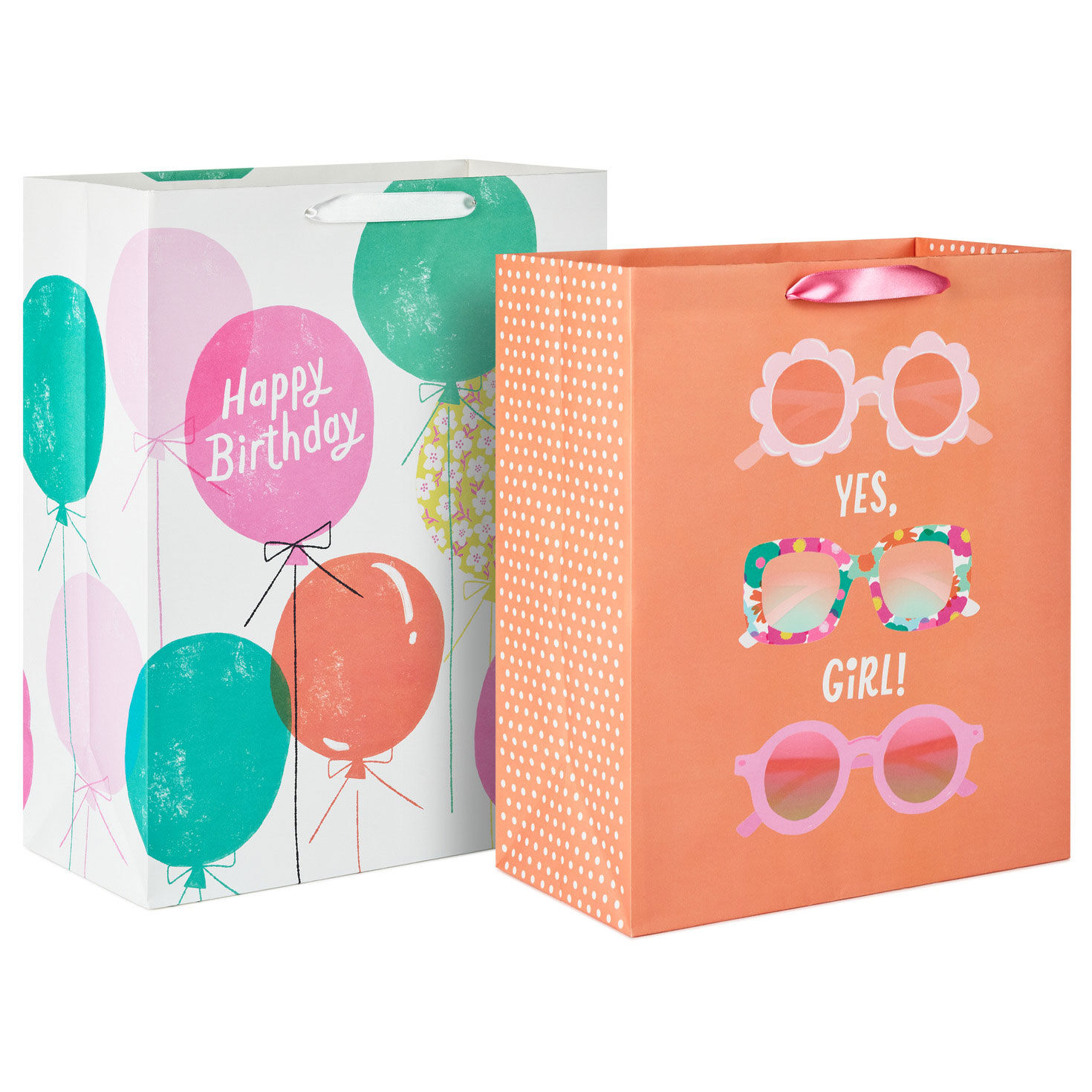 Sunglasses and Balloons 2-Pack Birthday Gift Bag Bundle