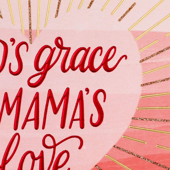God's Grace and Mama's Love Valentine's Day Card for Mom, , large image number 5