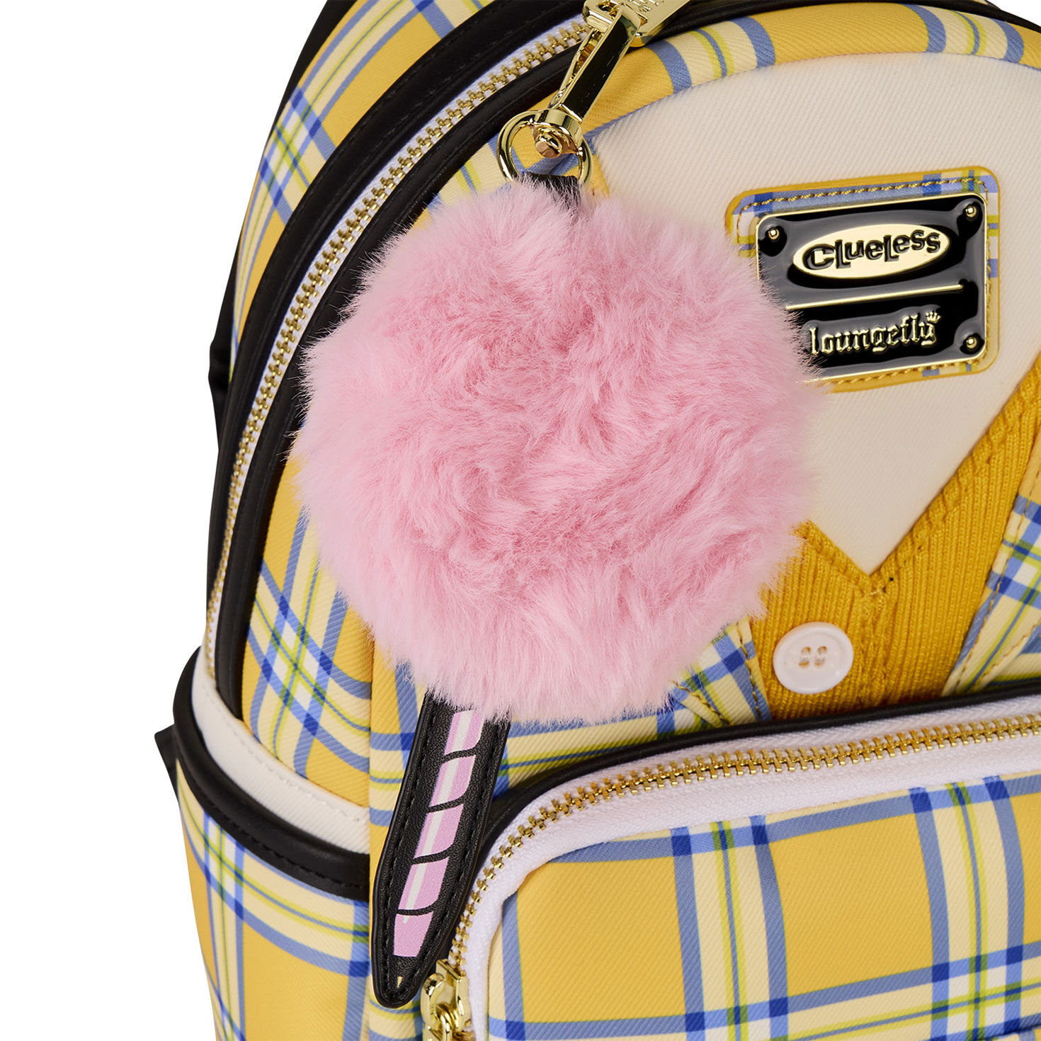 Loungefly Clueless Cher Cosplay Yellow Plaid Mini Backpack for only USD 80.00 | Hallmark