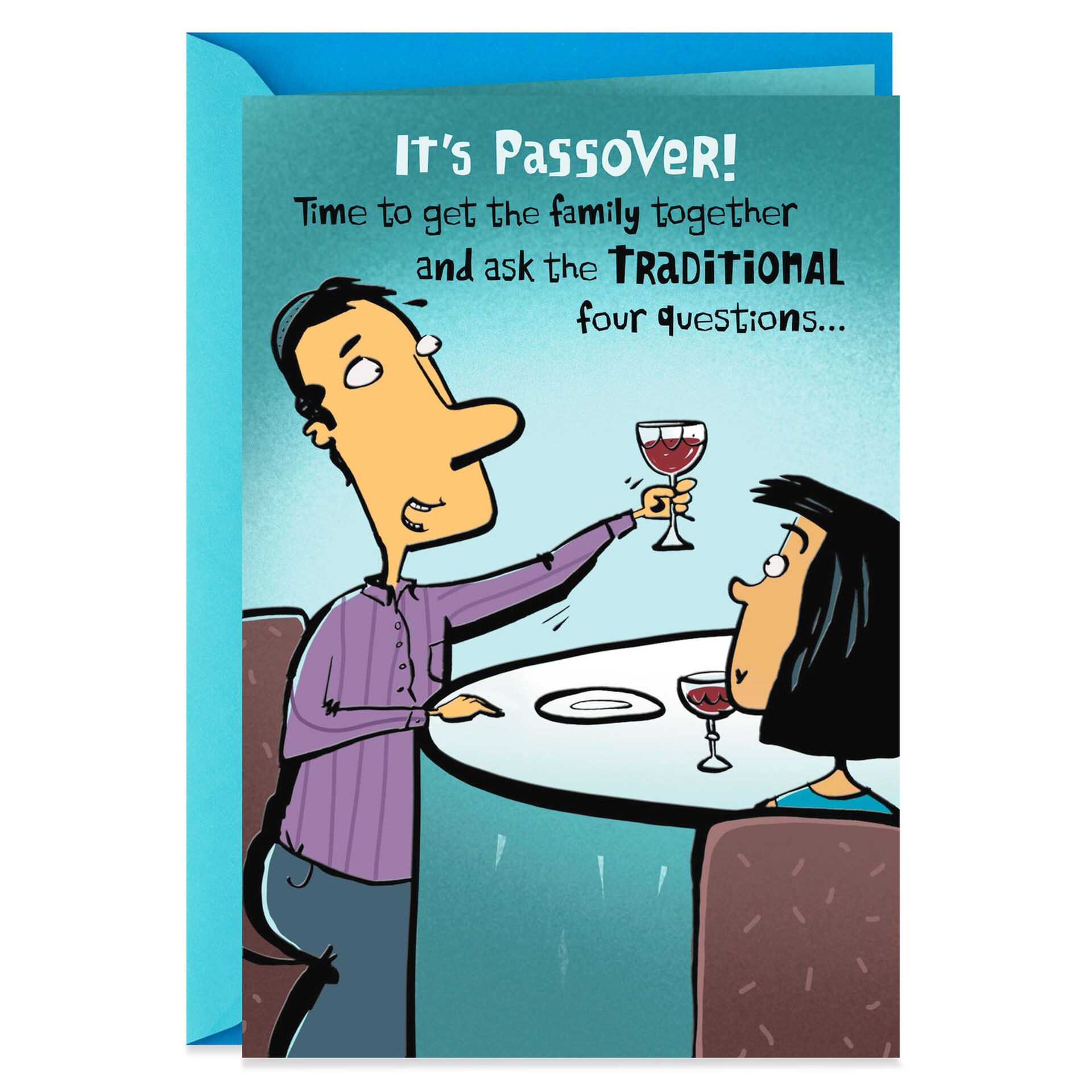 Four Questions Funny Passover Card - Greeting Cards - Hallmark