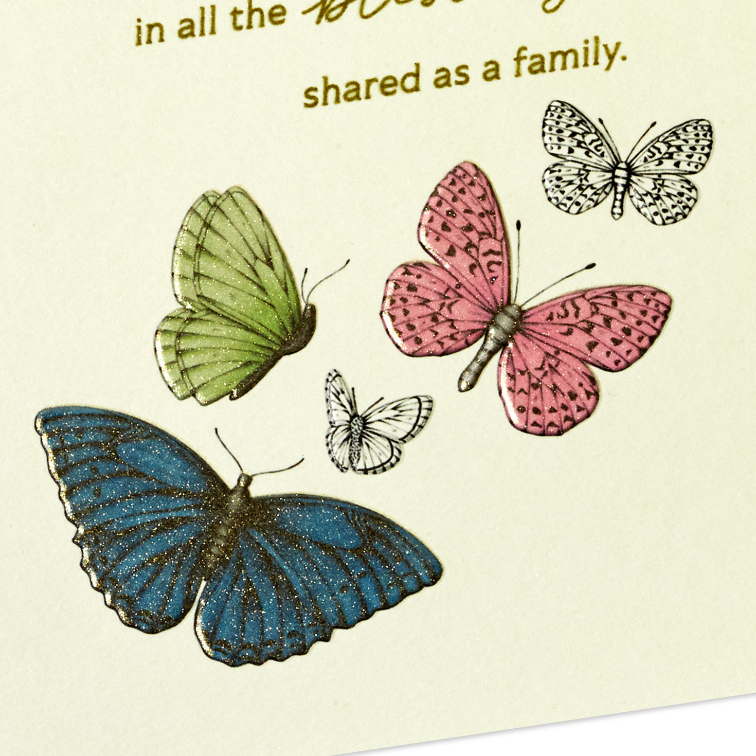 Butterflies Grandmother Sympathy Card Card Front Detail image number 5