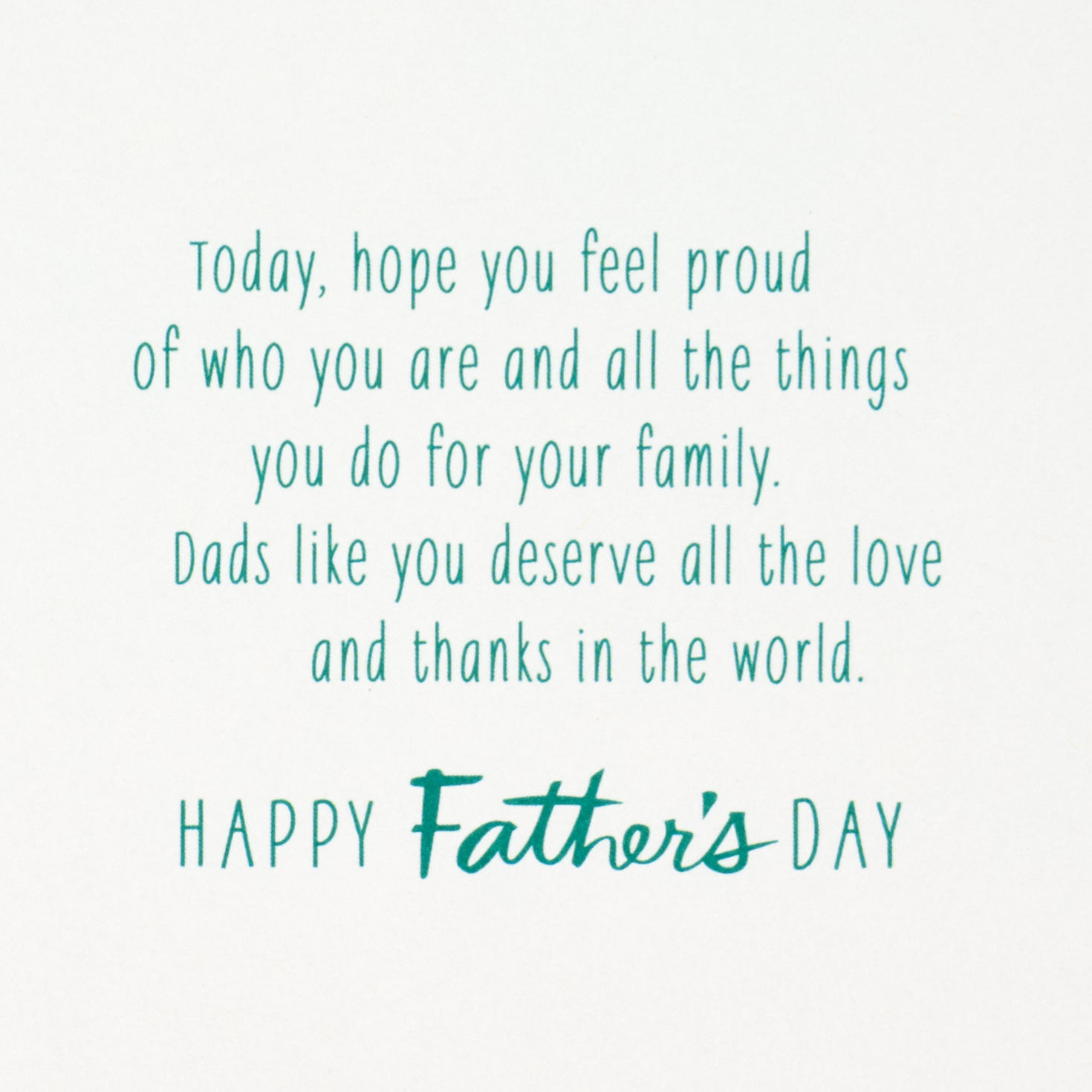 Watercolor Leaf Happy Father's Day Card Sentiment image number 2