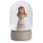 Blossom Bucket October Birthstone Angel Snow Globe  image number 1