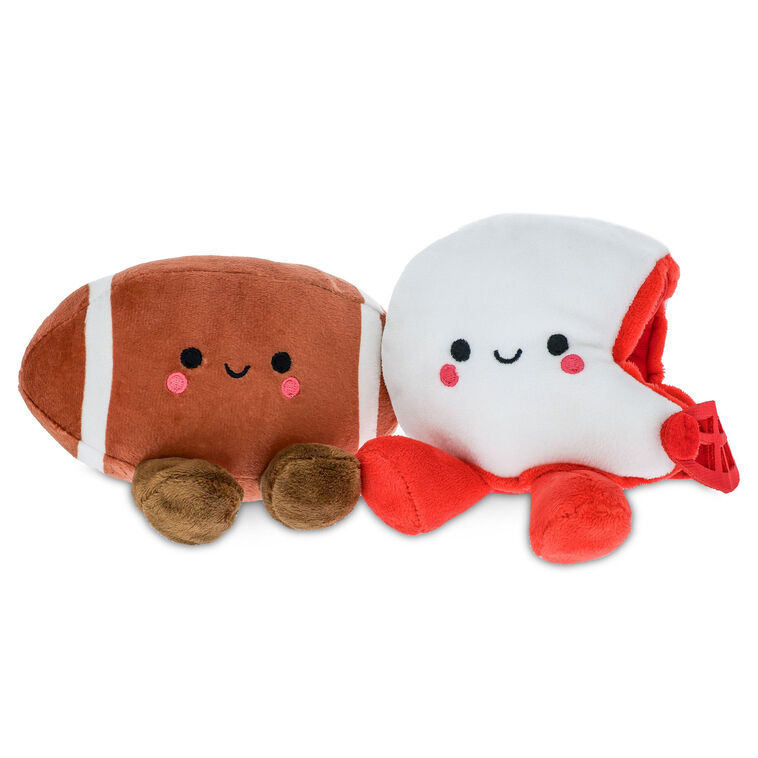 Better Together Football and Helmet Magnetic Plush Pair, 5" H