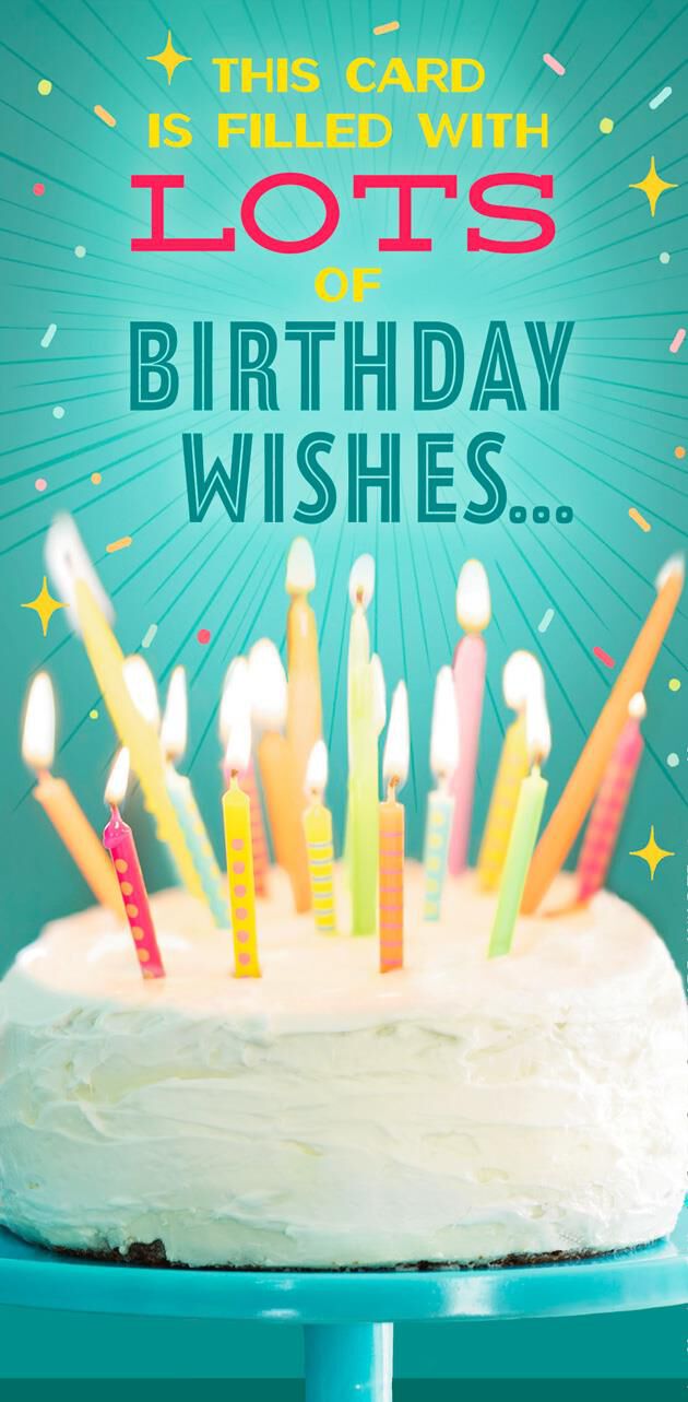 Cake, Candles and Confetti Birthday Card - Greeting Cards - Hallmark