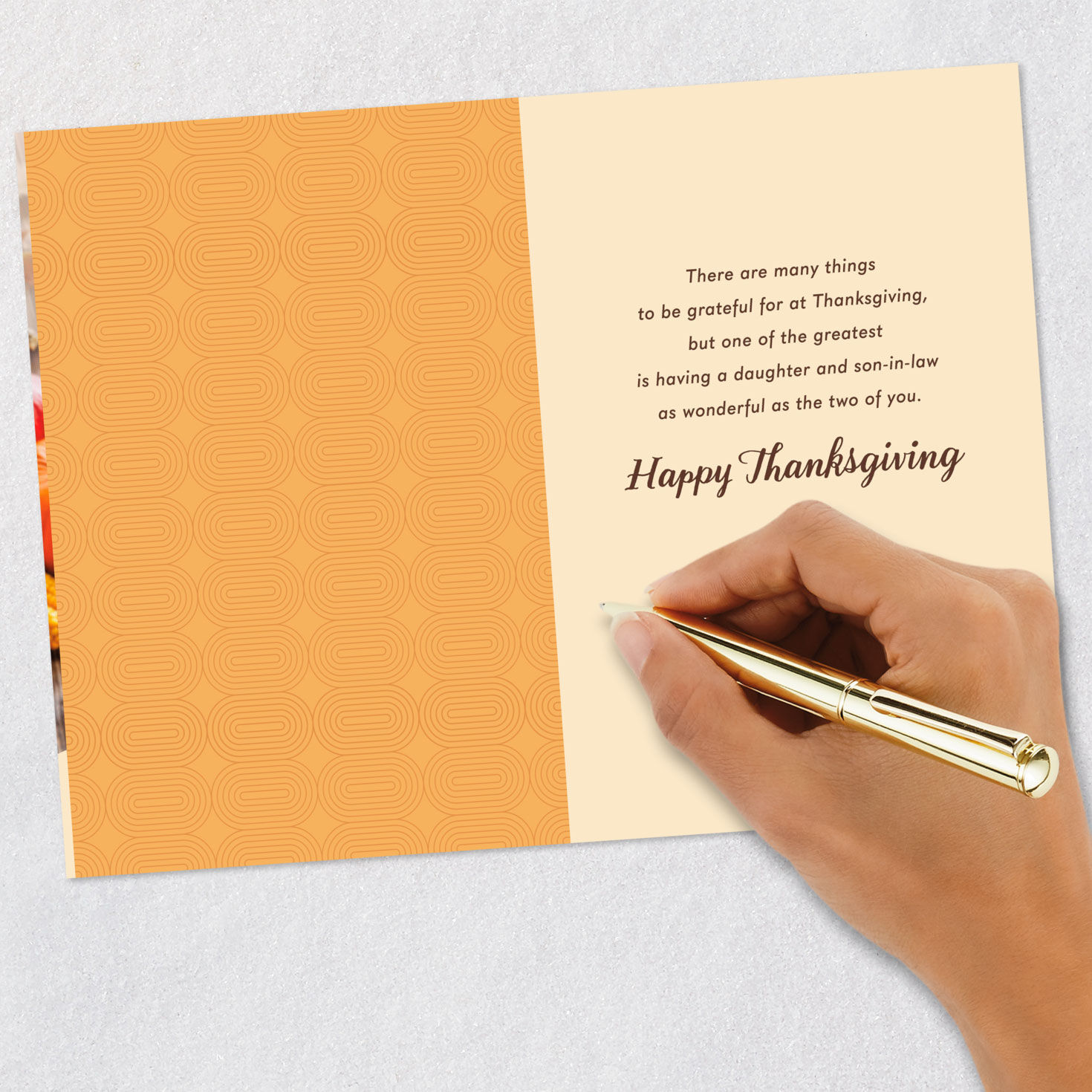 Grateful for the Two of You Thanksgiving Card for Daughter and Son-in-Law, , large image number 6