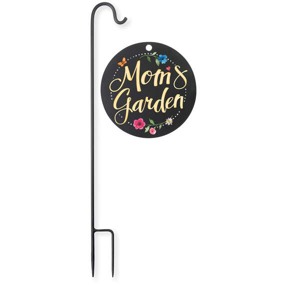 Carson Mom's Garden Round Garden Sign