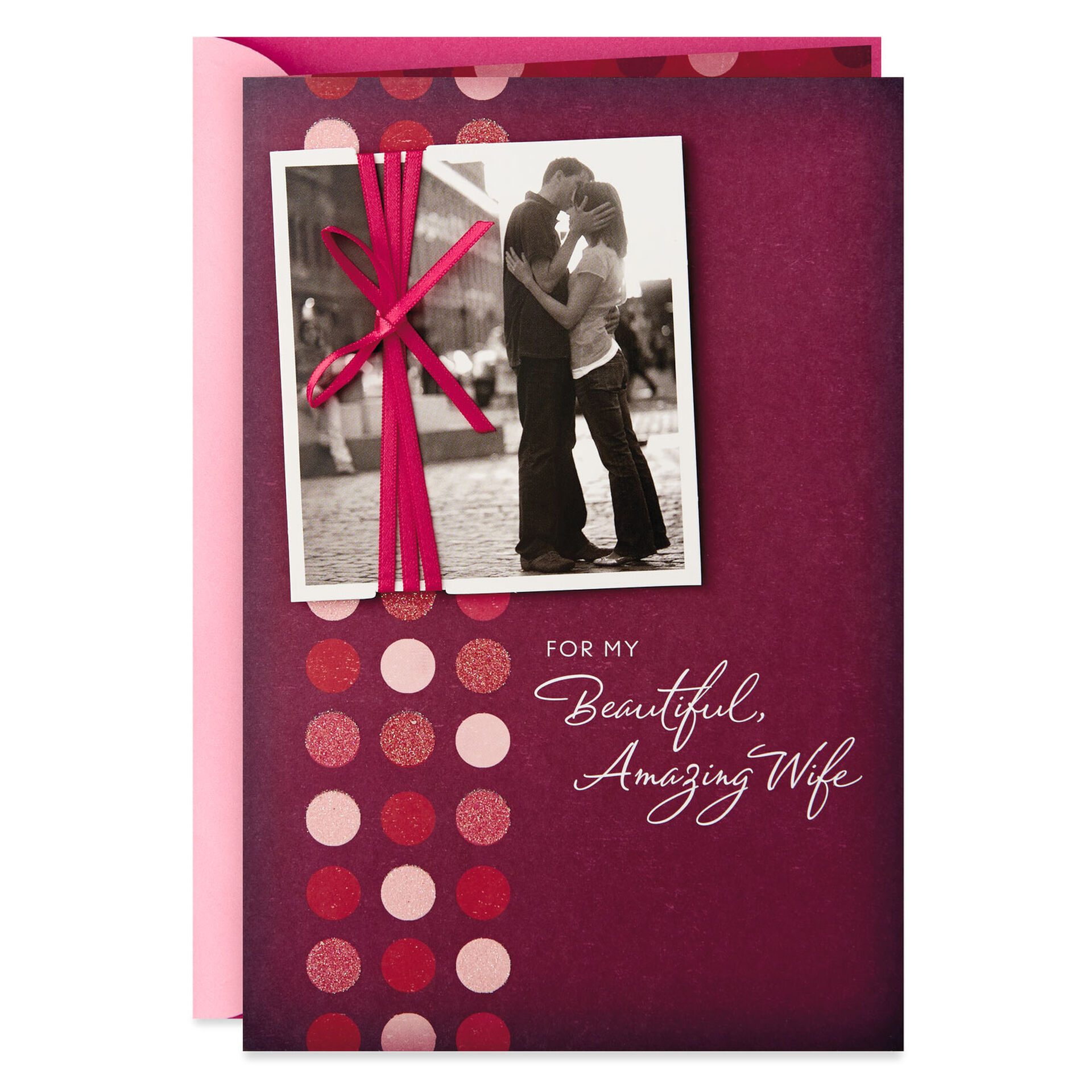 90A WIFE BIRTHDAY CARD Happy Birthday with LOVE ROMANTIC 15 to Choice Hallmark 
