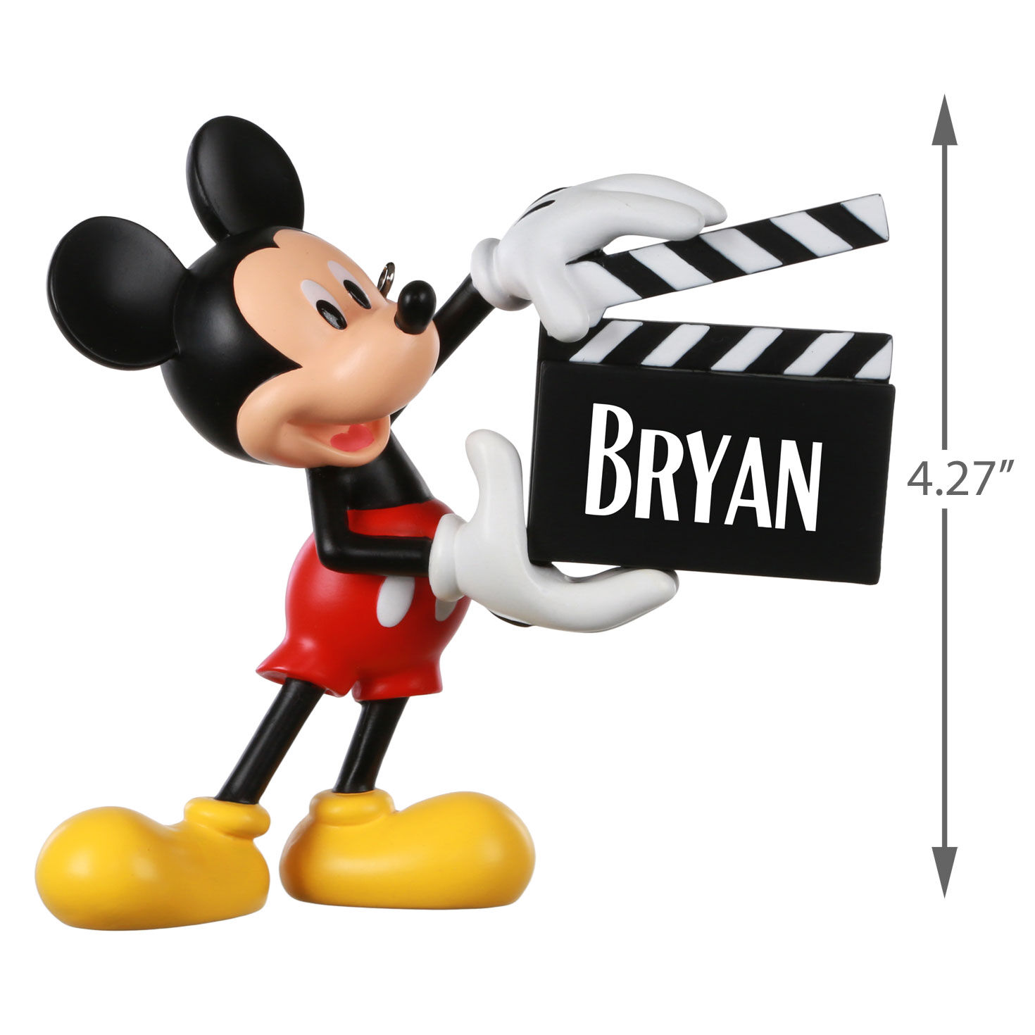 Disney Mickey Mouse With Clapperboard Personalized Ornament, Custom Text, , large image number 3