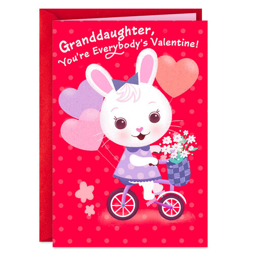 Sweet, Fun and Cute Valentine's Day Card for Granddaughter, 
