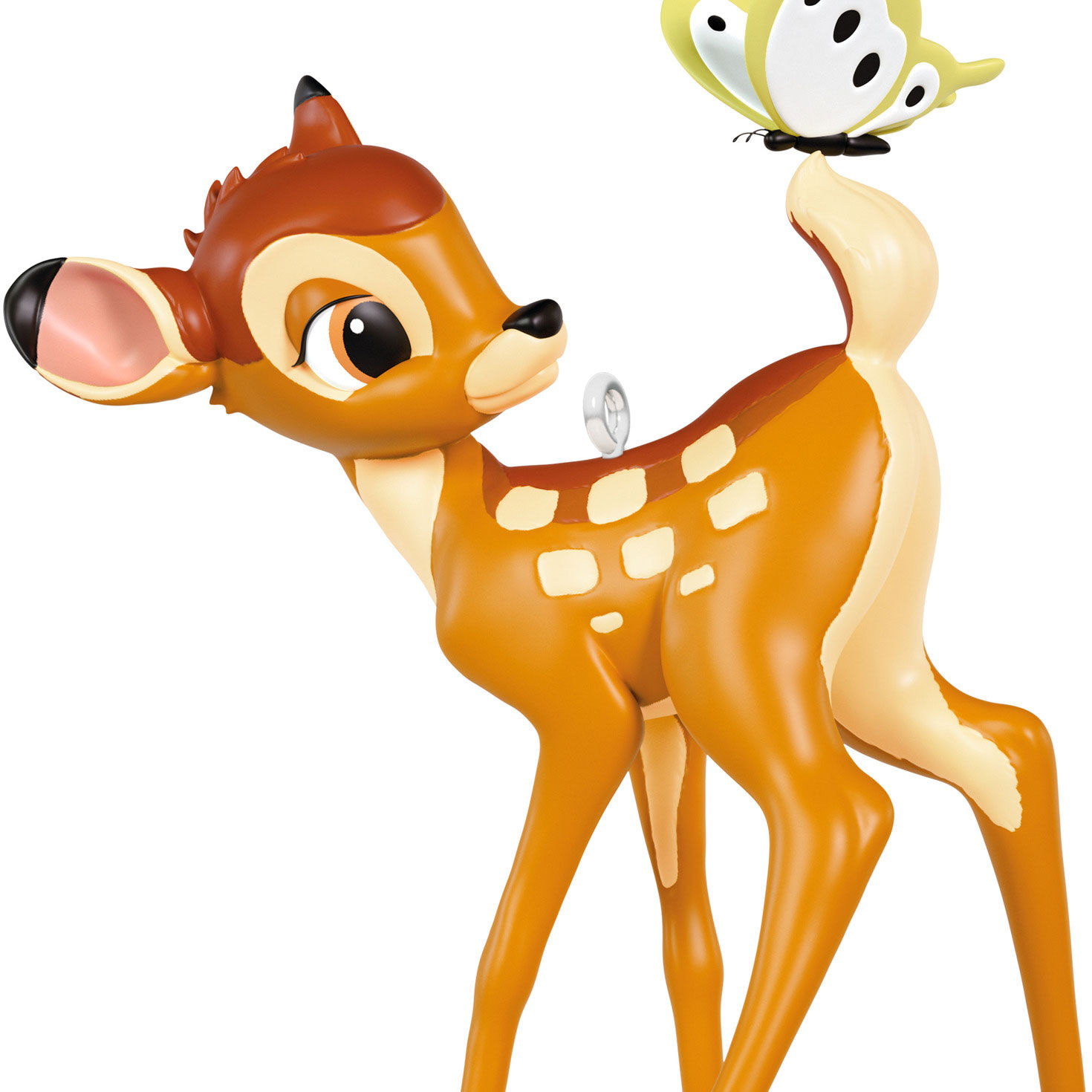 Bambi With Butterfly on Tail Keepsake Ornament closeup view image number 5