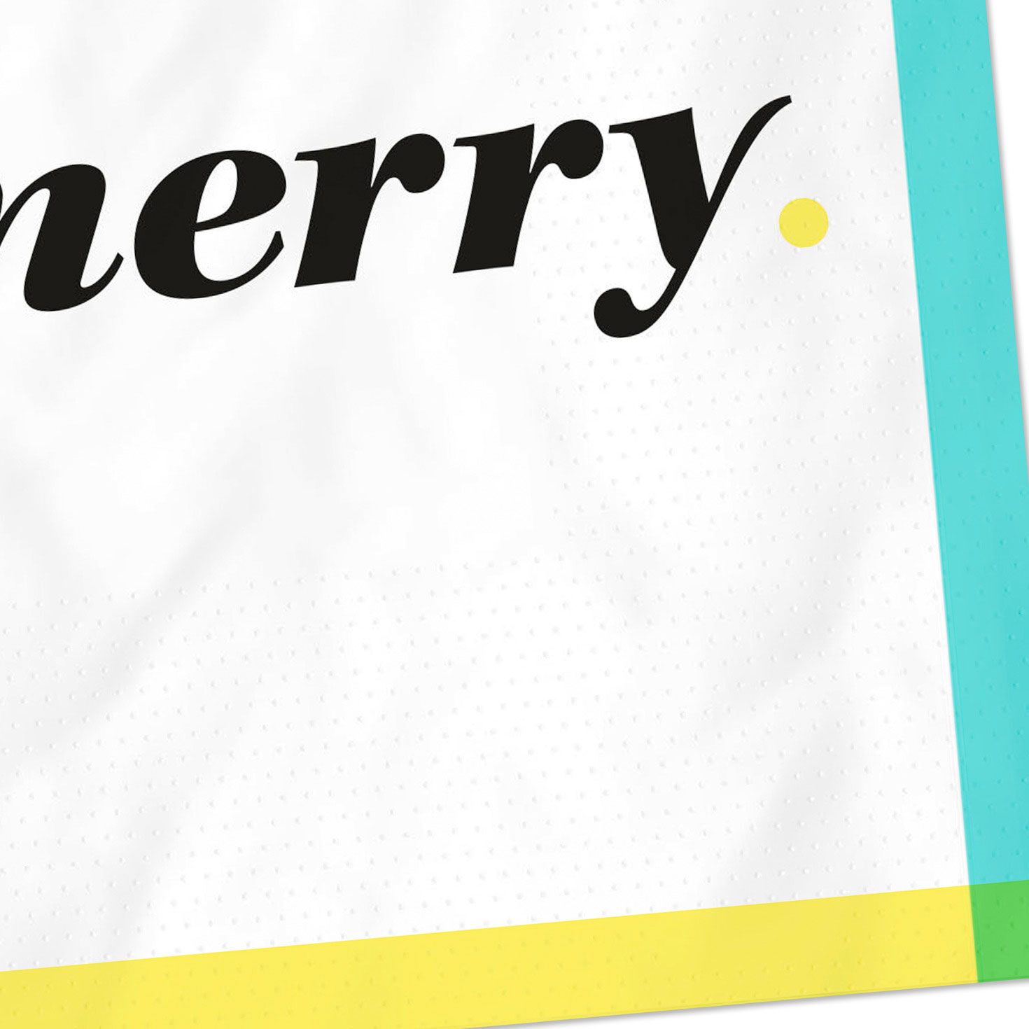 Black and White "Be Merry" Cocktail Napkins, Set of 16 for only USD 4.49 | Hallmark