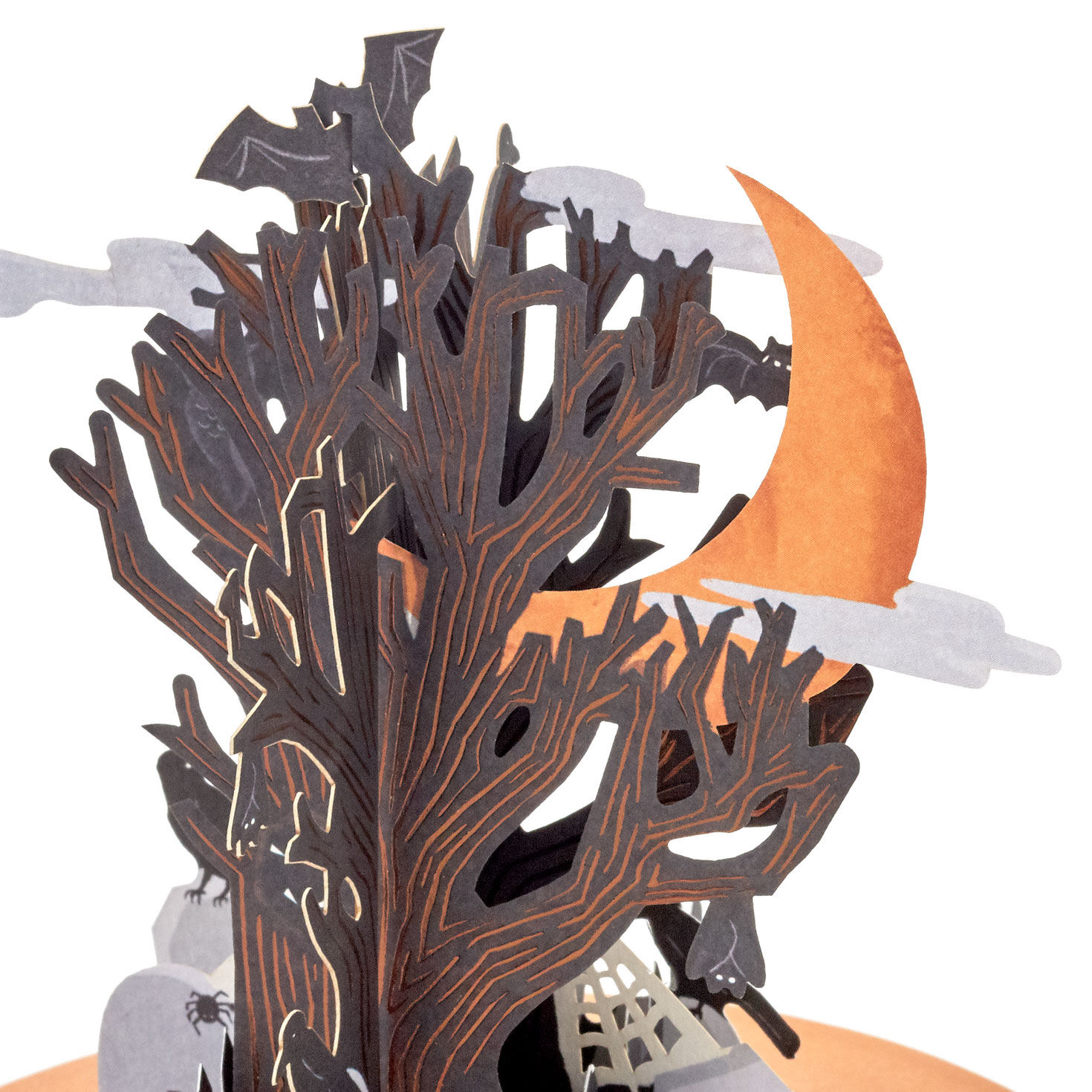 Spinning Graveyard Musical Halloween Pop-Up Card pop up card detail image number 8