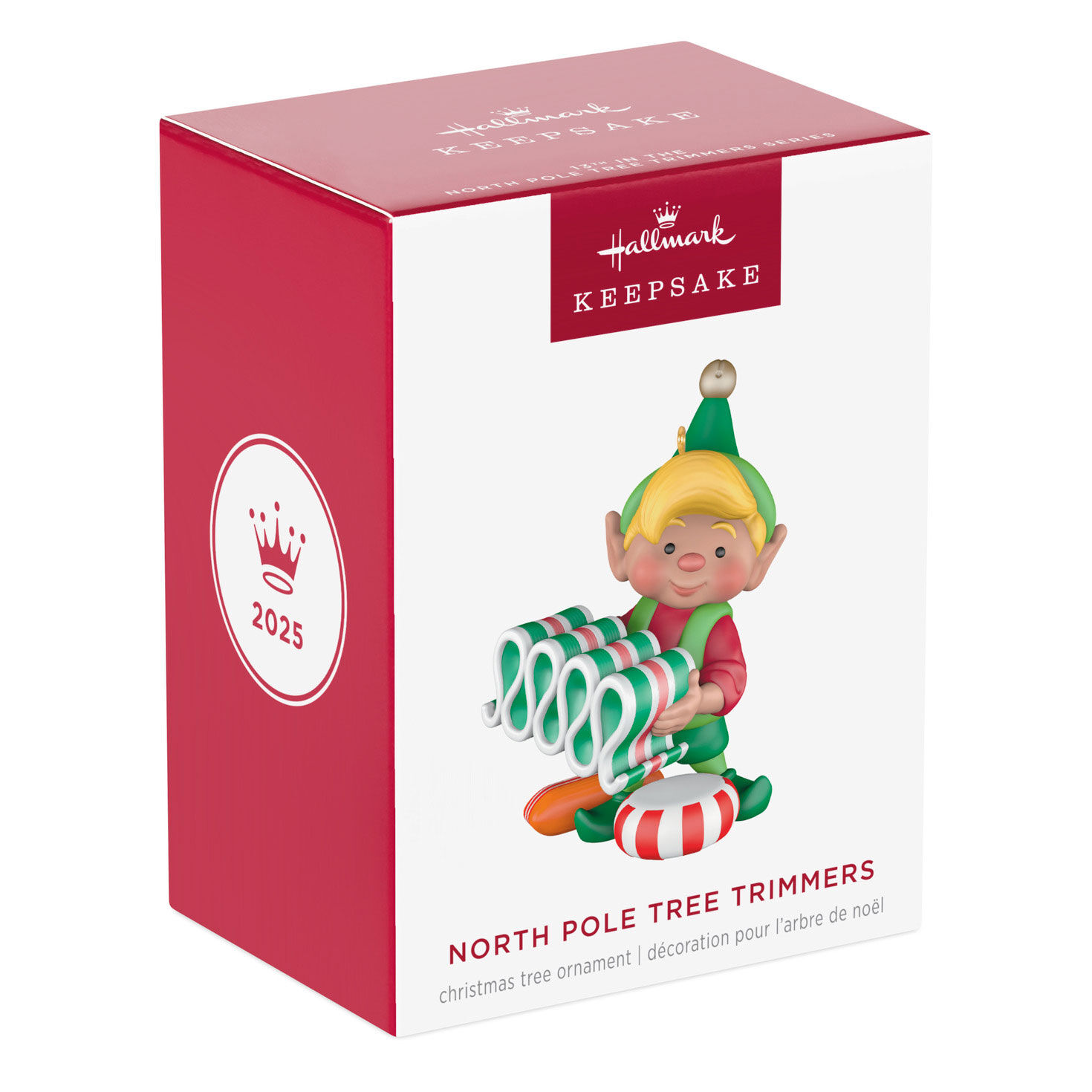 Elf With Vintage Candy Keepsake Ornament package front image number 7