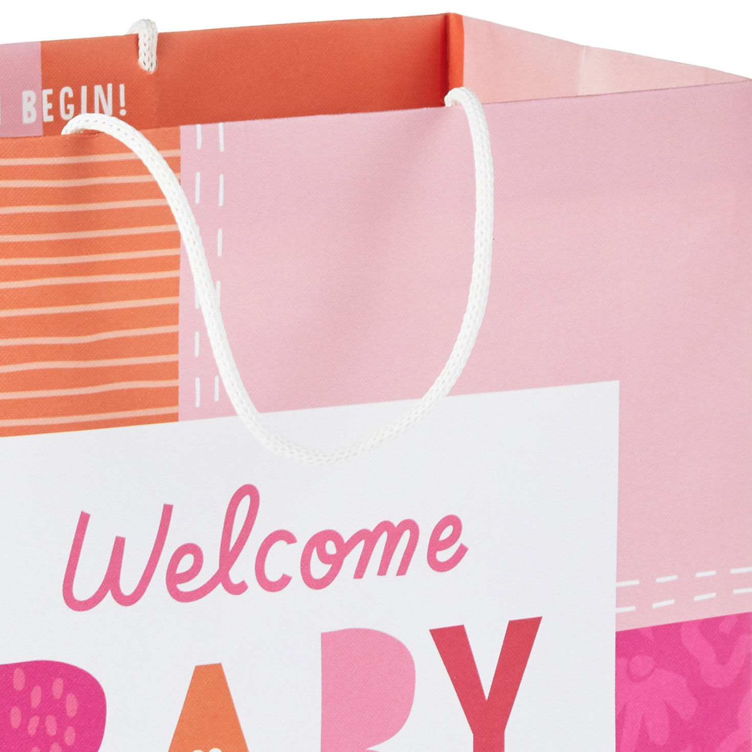 13" Welcome Baby Girl Large New Baby Gift Bag for only USD 4.99 | Hallmark