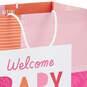 13" Welcome Baby Girl Large New Baby Gift Bag, , large image number 4
