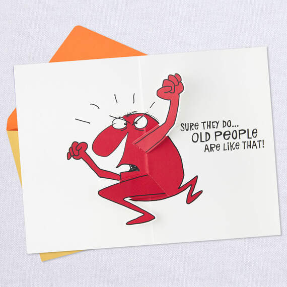 What Old People Do Funny Pop Up 40th Birthday Card, , large image number 3