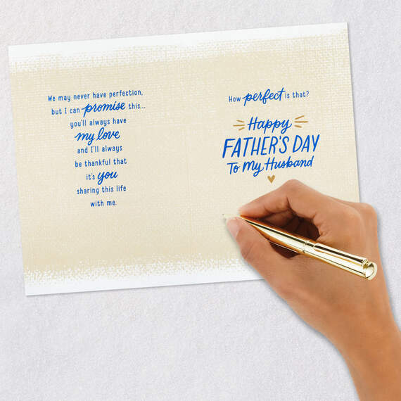 Perfectly Imperfect Life Father's Day Card for Husband, , large image number 7