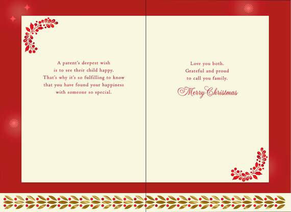 For a Wonderful Son and the Man He Loves Christmas Card, , large image number 2