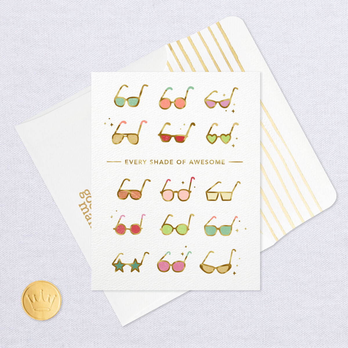 Sunglasses Every Shade of Awesome Birthday Card Greeting Cards Hallmark