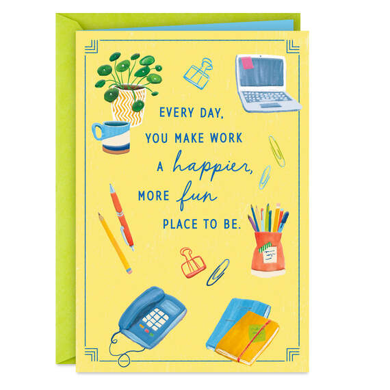 Lucky to Work With You Card for Coworker