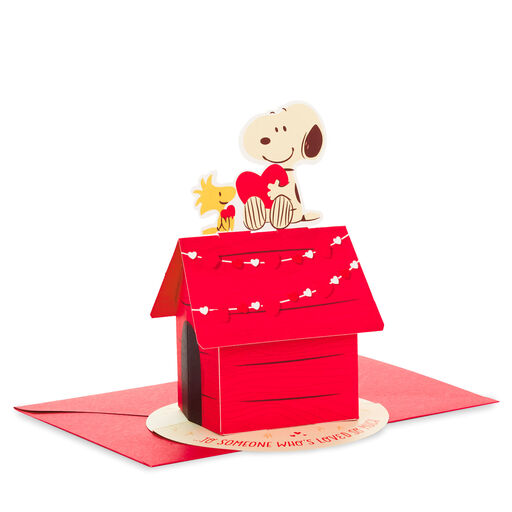 Peanuts® Snoopy and Woodstock Loved 3D Pop-Up Valentine's Day Card, 